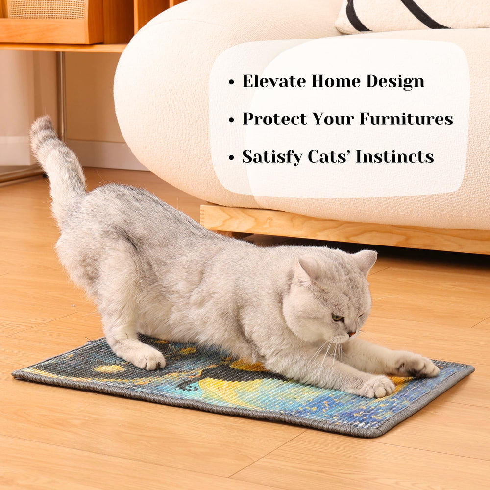 Furrther Rascador de Sisal Starry Night para sofá, rasca con estilo y evita desorden.
