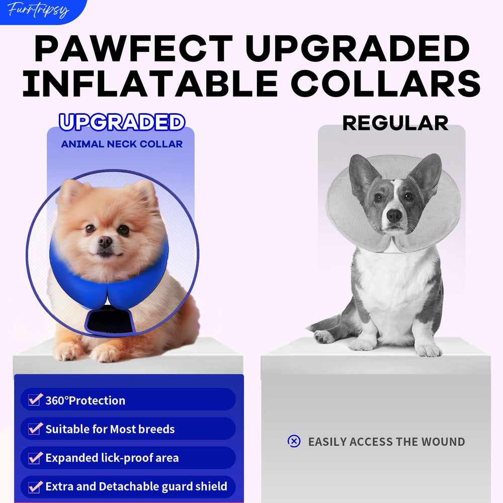 Confort diario en casa con el collar cono inflable Furrtripsy