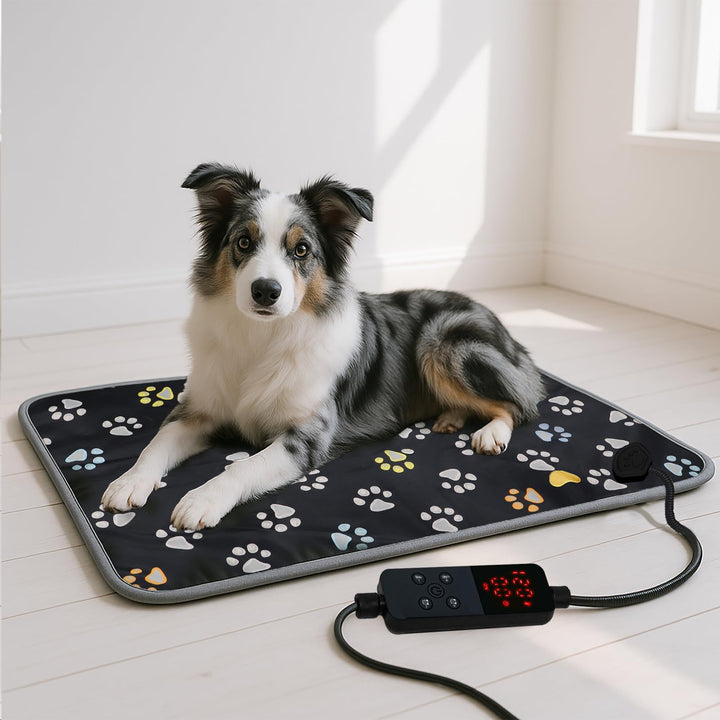 Almohadilla furrybaby para perros grandes en interiores, calor suave para noches frías.