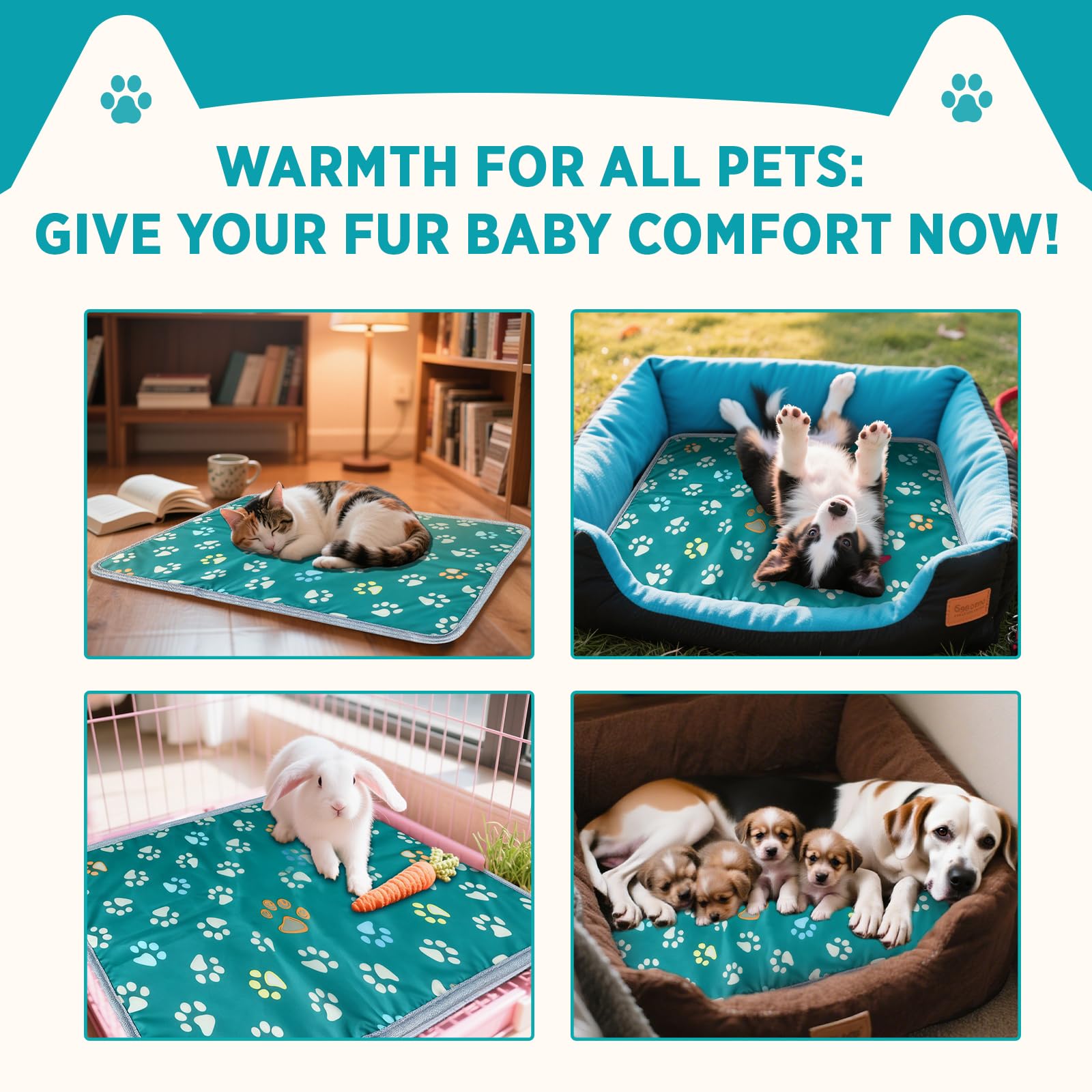 Furrybaby borde cosido durable mejora la longevidad del producto.
