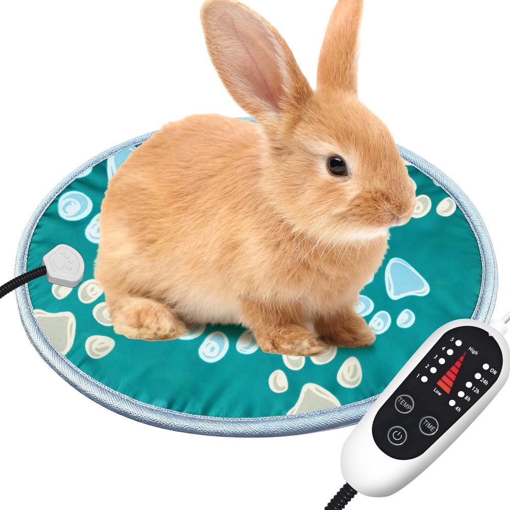Furrybaby cama calentada redonda 12p verde, comodidad cálida para mascotas.