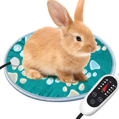 Furrybaby cama calentada redonda 12p verde, comodidad cálida para mascotas.