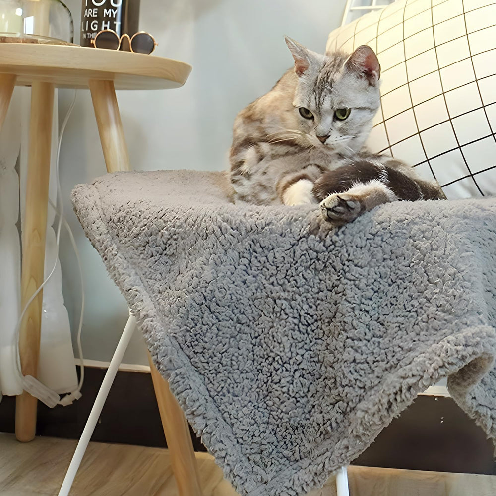 Manta gris FurryBaby para perros y gatos pequeños, regalo ideal.