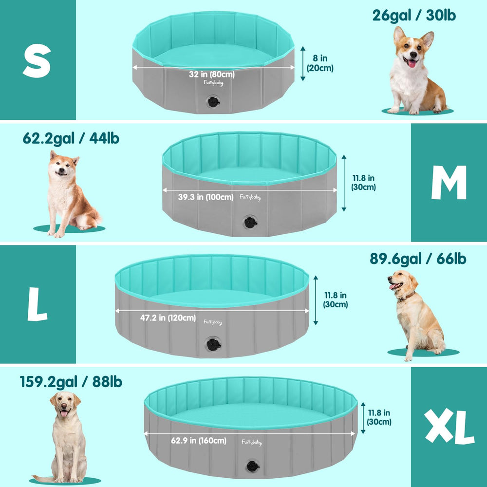 Furrybaby piscina para perros, paredes de MDF mantienen la forma.