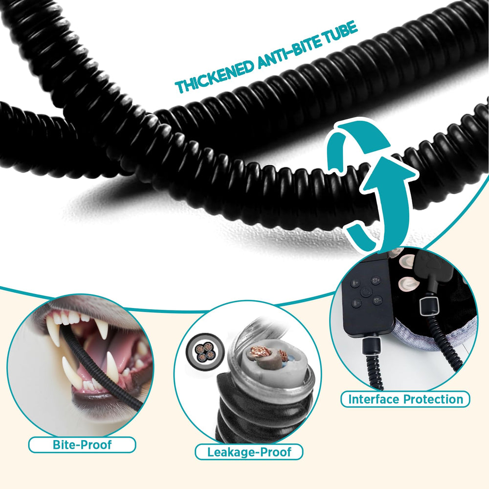 Furrybaby recubrimiento de cable resistente a mordidas para mascotas.