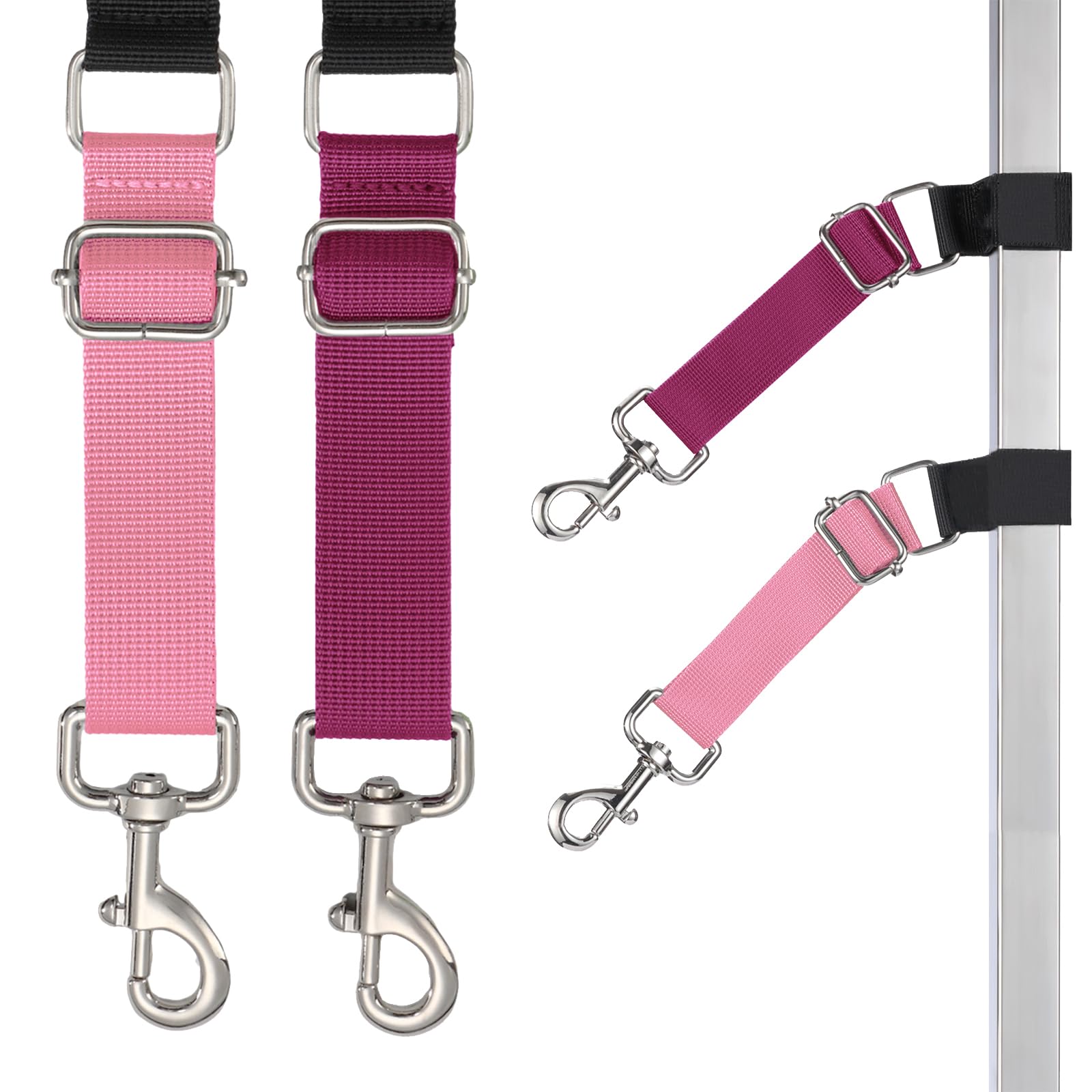 FURSDOLY extensor de brazo para mesa canina en rosa, ajuste seguro.
