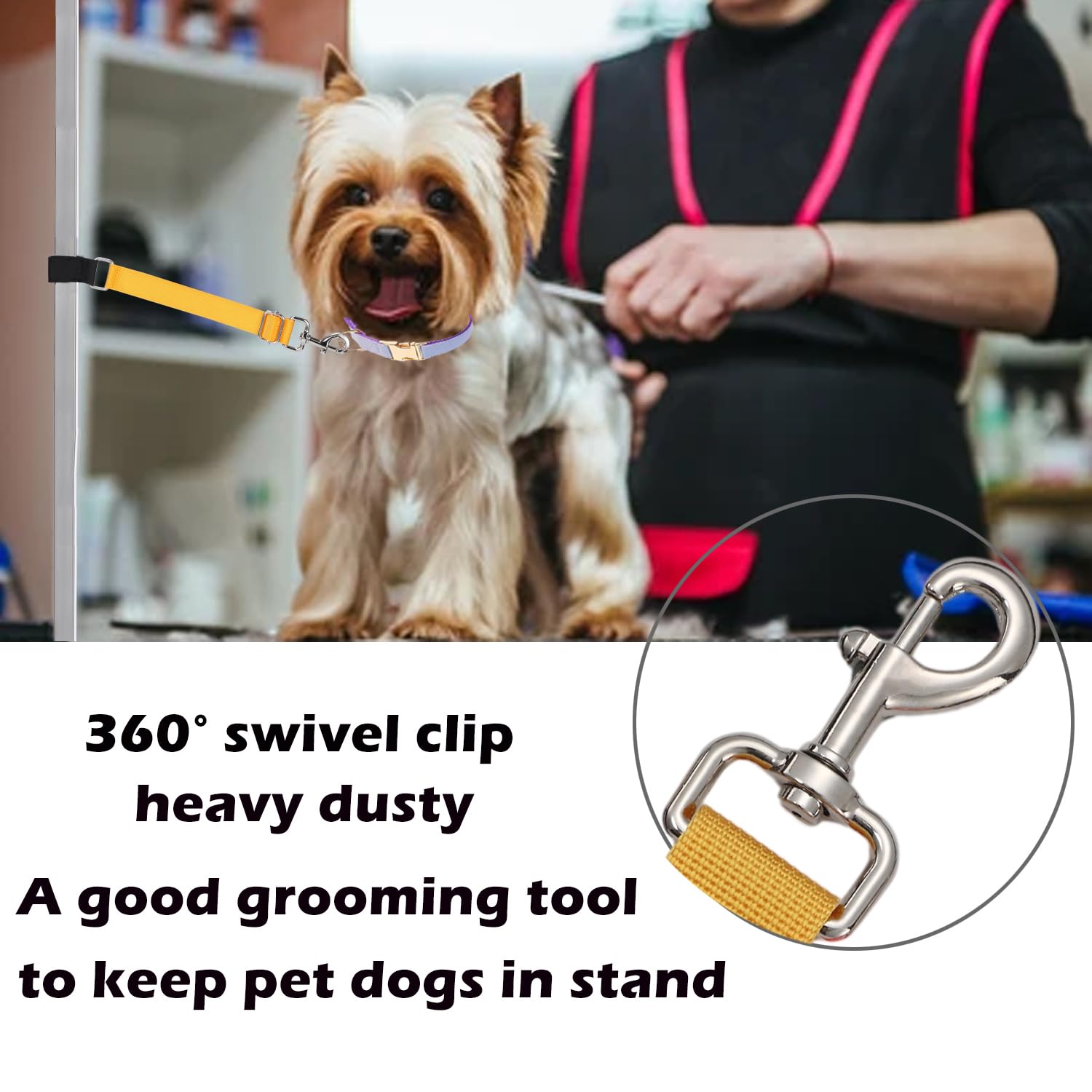 FURSDOLY lazo de peluquería para perros, cinta sintética duradera.