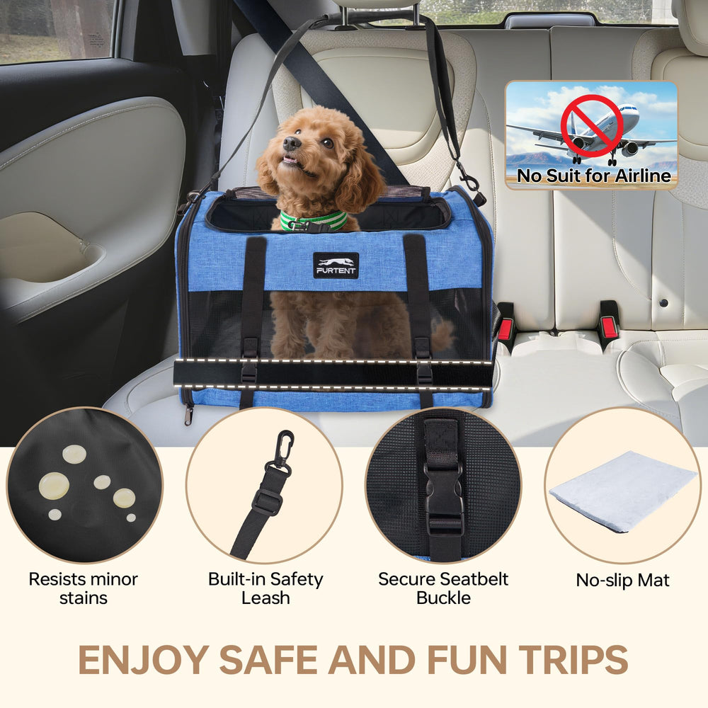 Furtent transportín interior, espacio amplio para estirar durante el viaje.