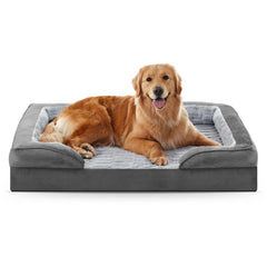 Furtime: cama ortopédica para perro grande con funda removible para lavado fácil