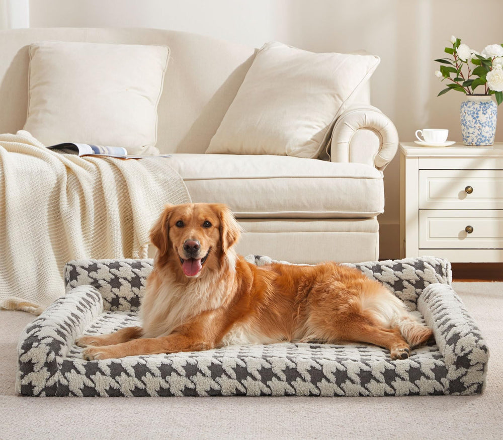 FURTIME cama-ortopedica-perro-grande: soporte para articulaciones durante el descanso