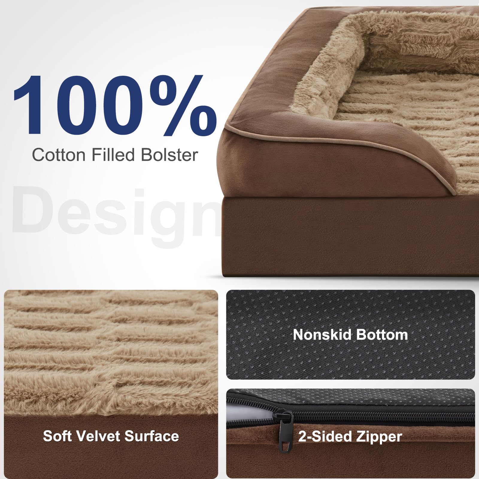 Forro interior impermeable FURTIME protege la espuma de derrames y manchas.
