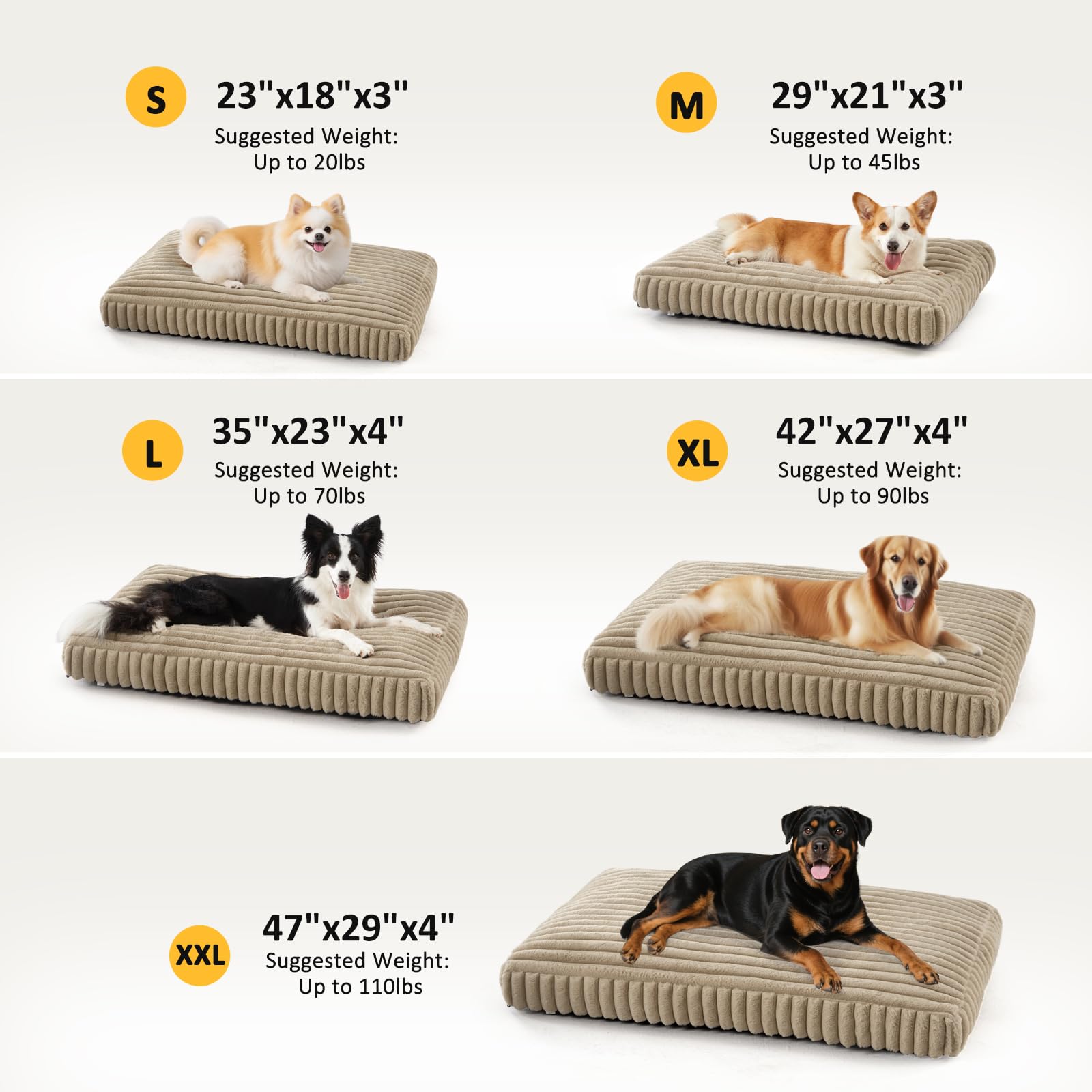 FURTIME tono beige suave combina con cualquier decoración.