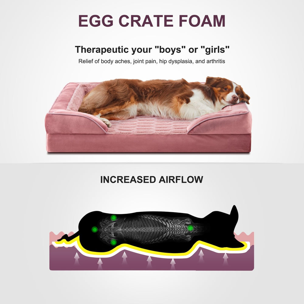 FURTIME cama ortopédica impermeable con funda lavable protege la espuma.