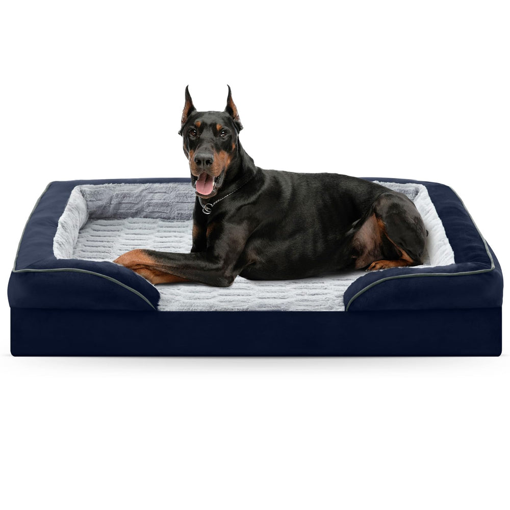 FURTIME cama ortopédica XL con funda lavable para limpieza rápida.