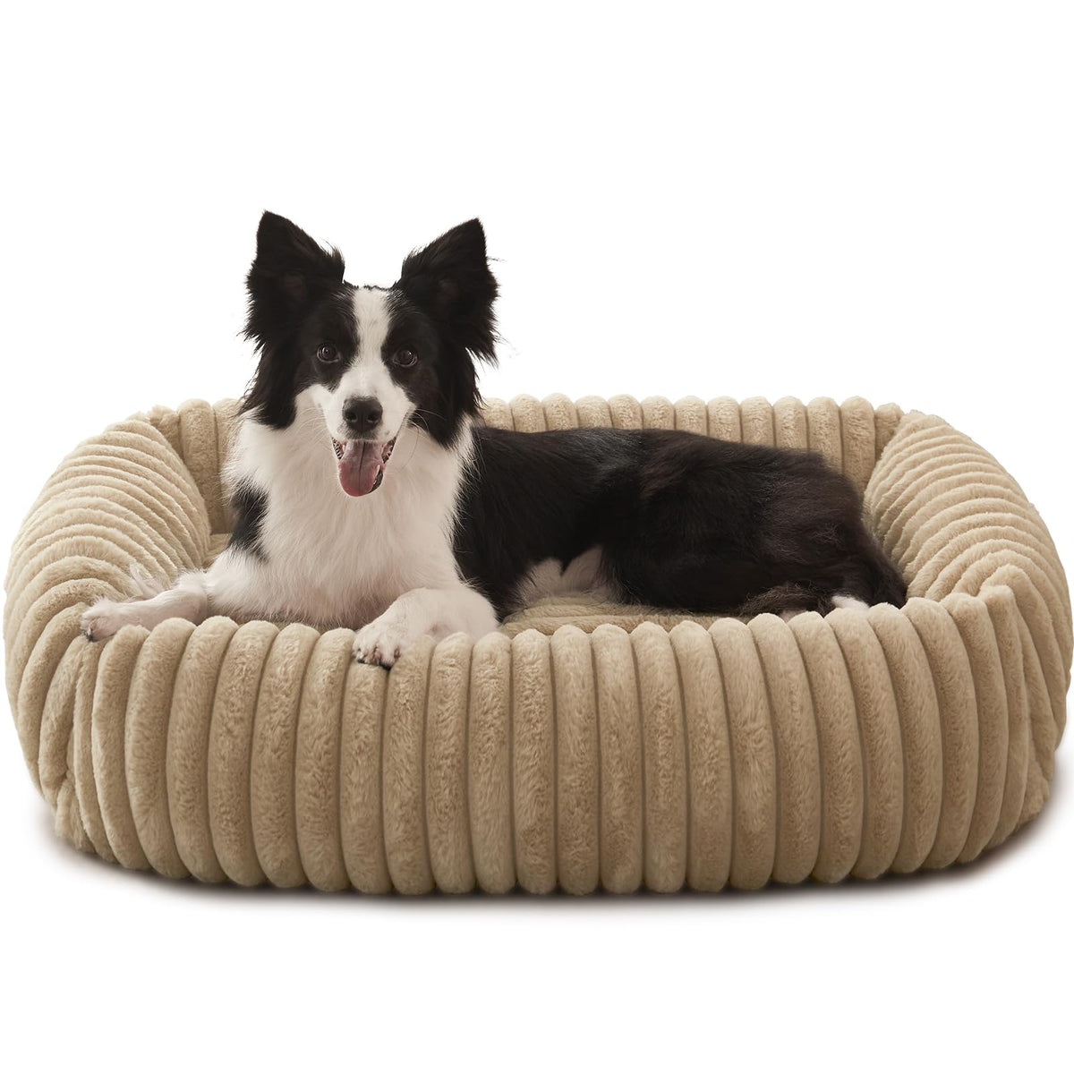 Cama Furtime para perros rectangular ofrece soporte estable para dormir