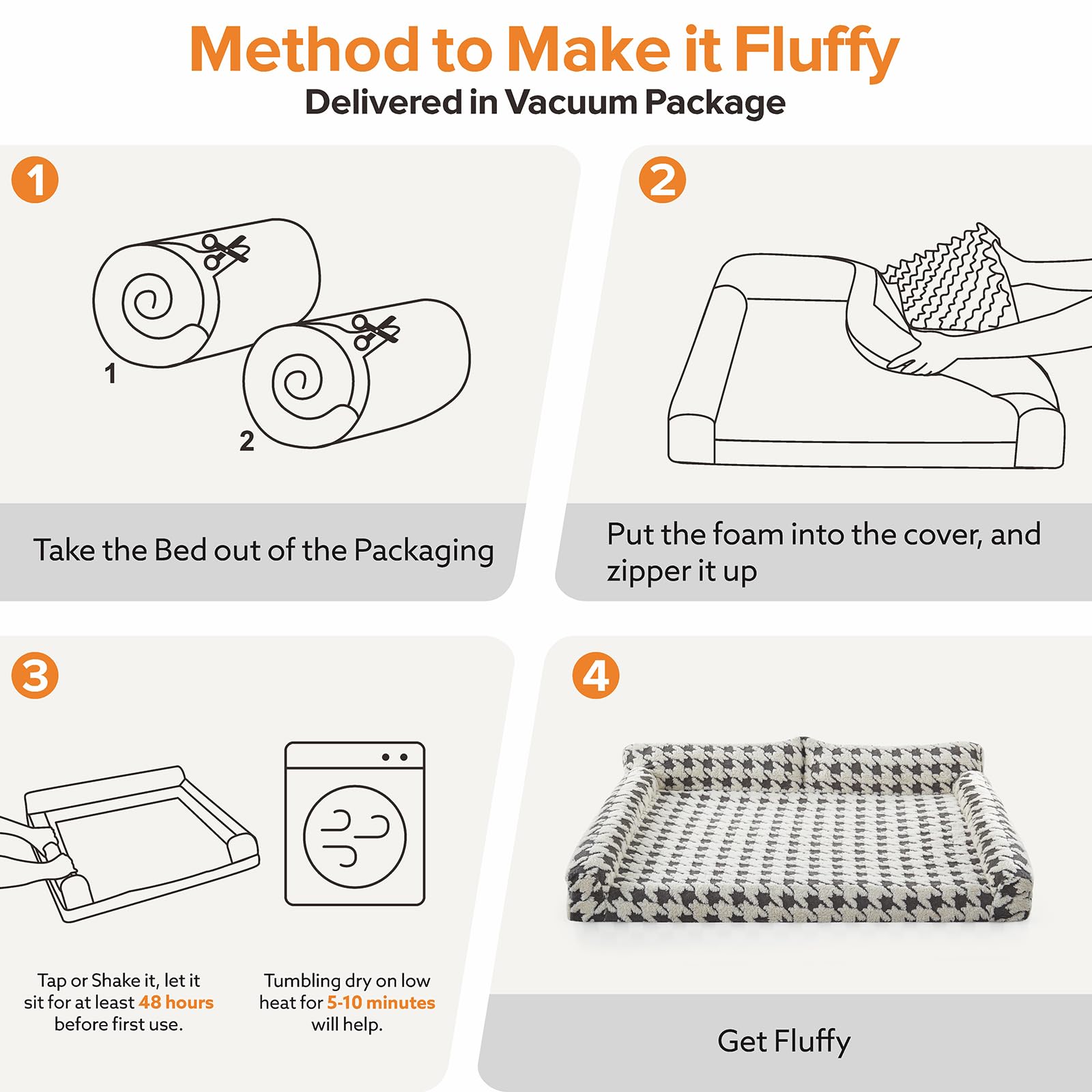 Cama Furtime XL con medidas adecuadas para perros grandes.