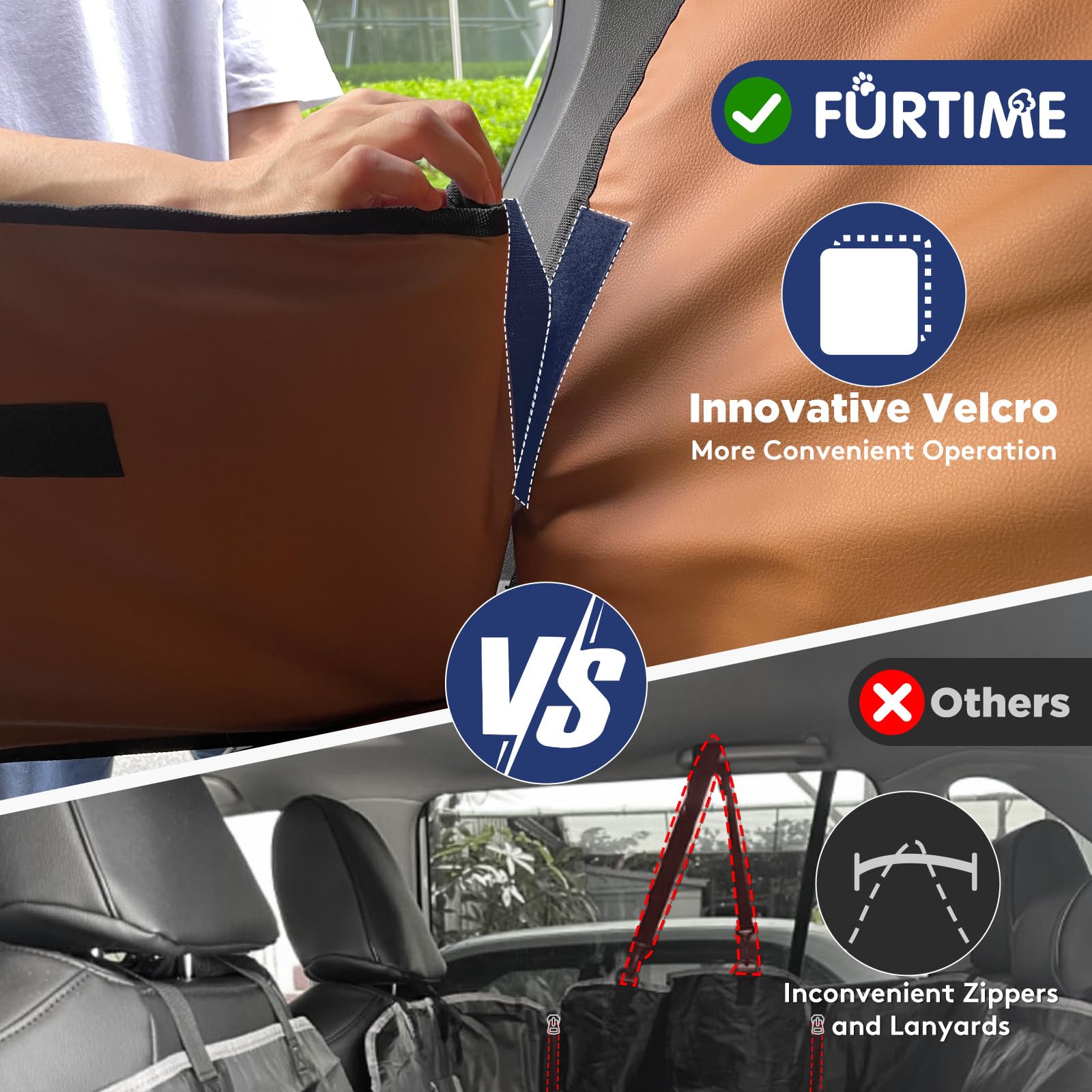 FURTIME impermeable resistente a arañazos protege el interior del coche