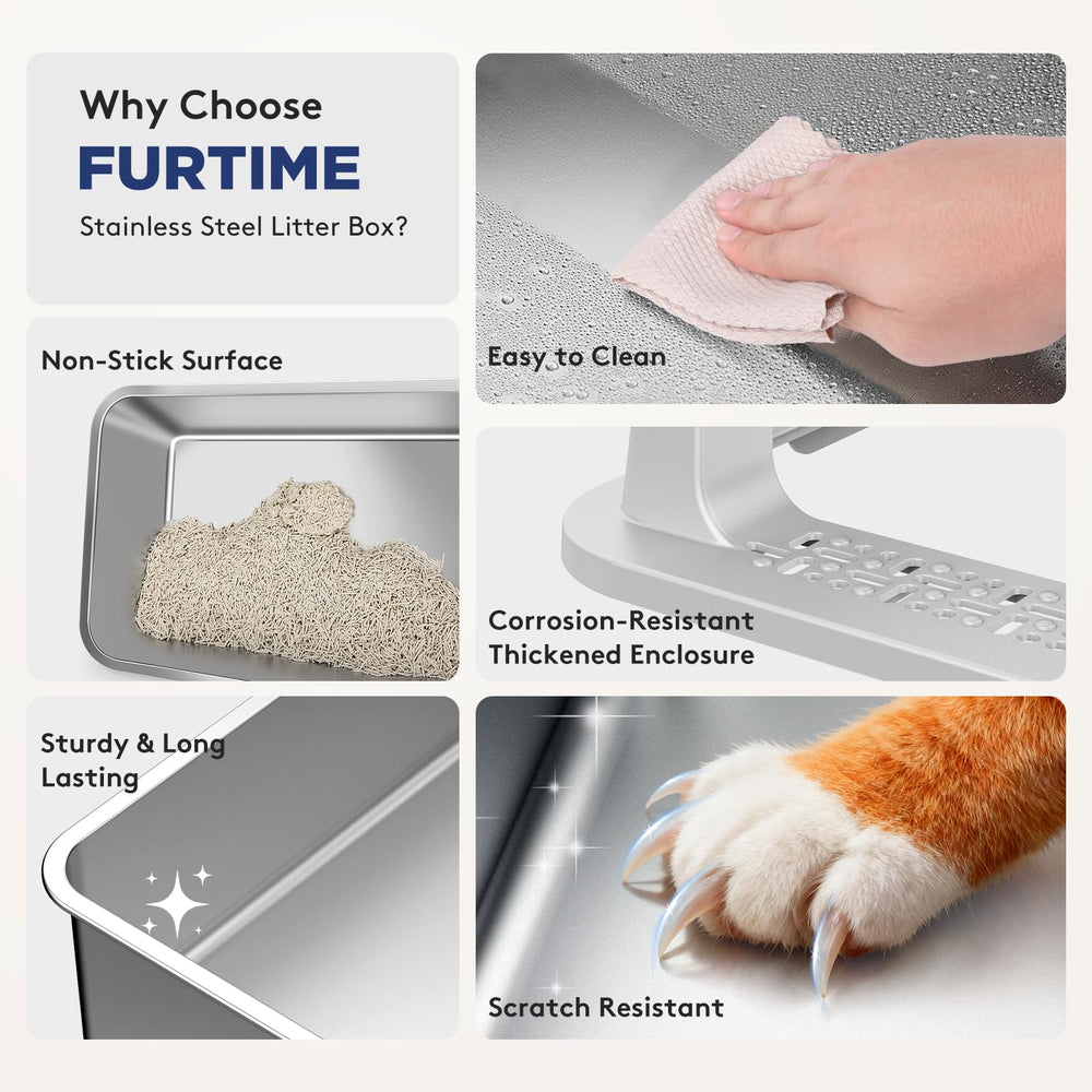 FURTIME interior privado para gatos pequeños mantiene higiene