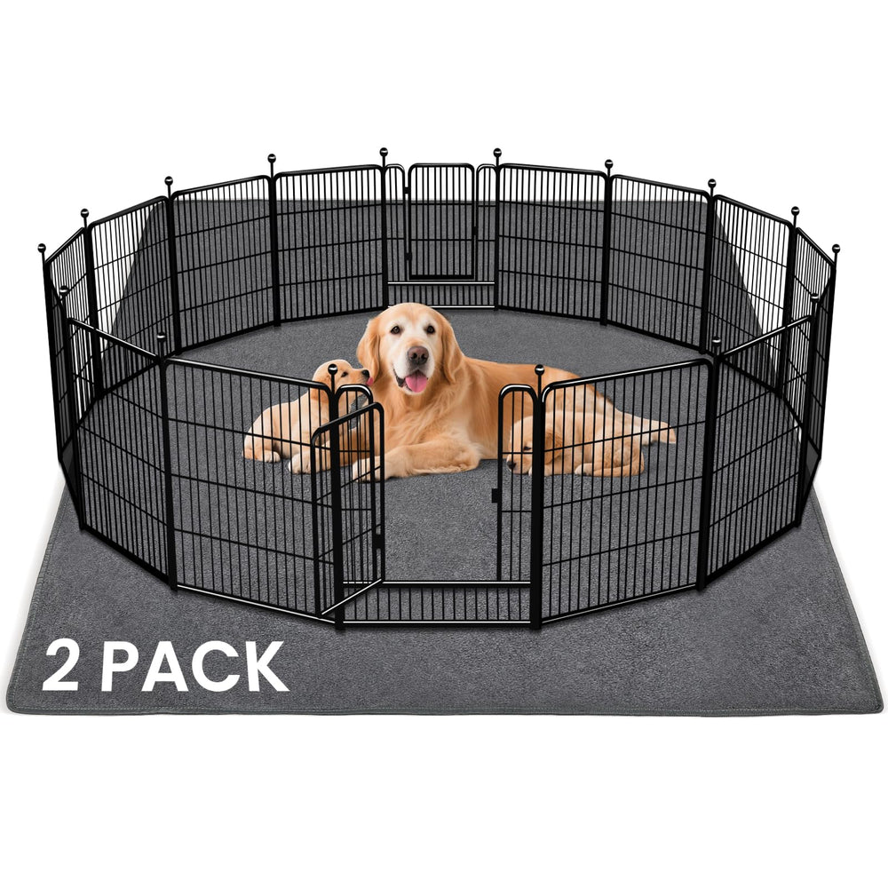 FURWEY juego de dos almohadillas lavables extra grandes para perros, 72x72 cm, absorción rápida.