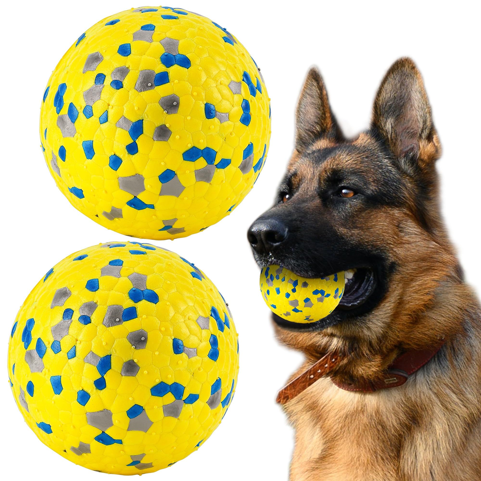 FUSOTO pelotas para perros, dos unidades, ideal para juego y entrenamiento.