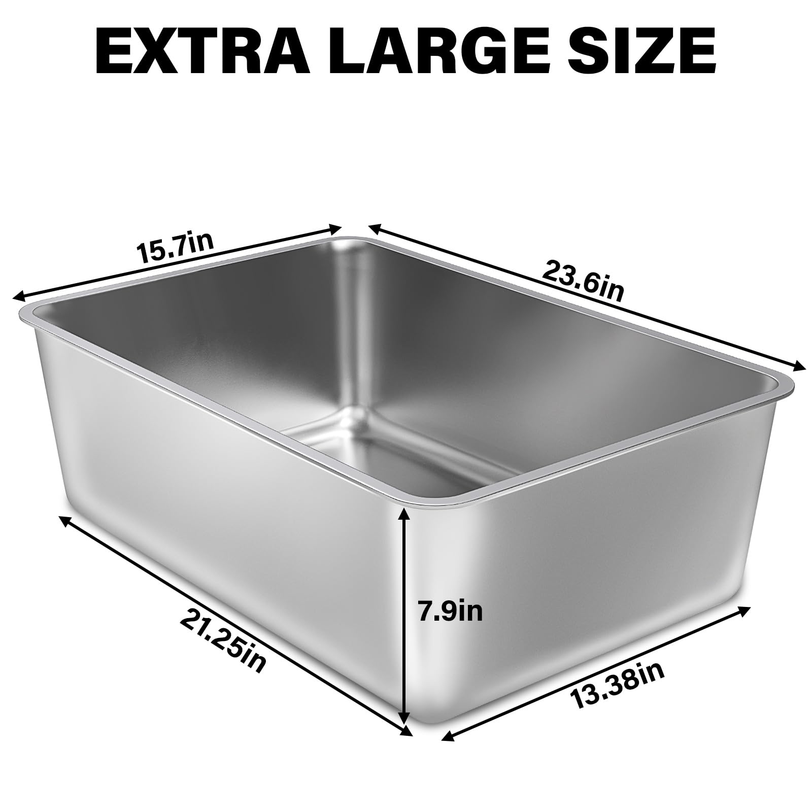 Dimensiones XXL 23.6 x 15.8 pulgadas para felinos grandes.