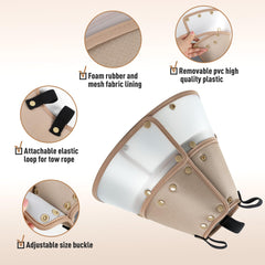 Collar cono suave Fuz Bigaza para perro pequeño, diseño seguro