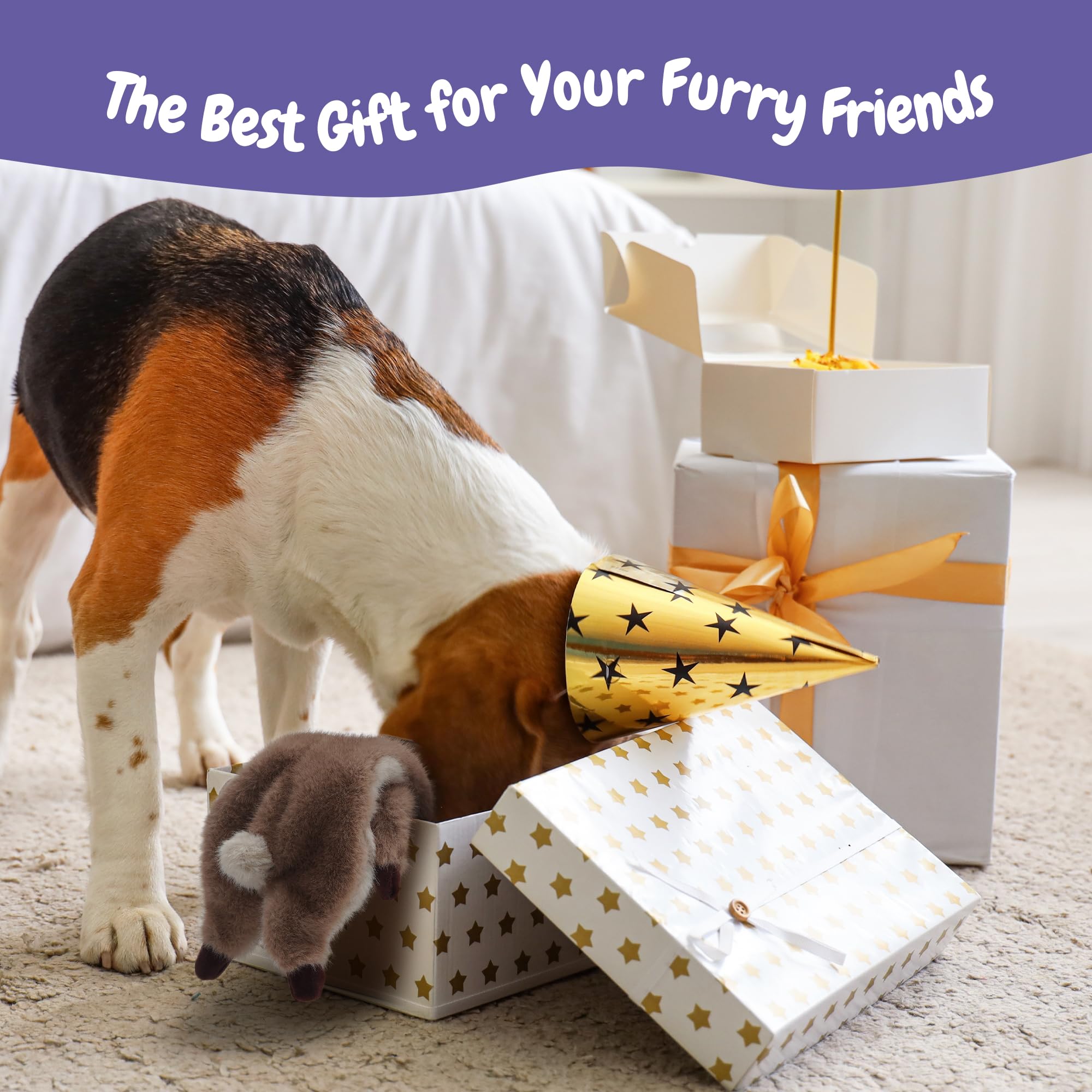Conejo de 15 pulgadas Fuzzwoof para juegos de traer