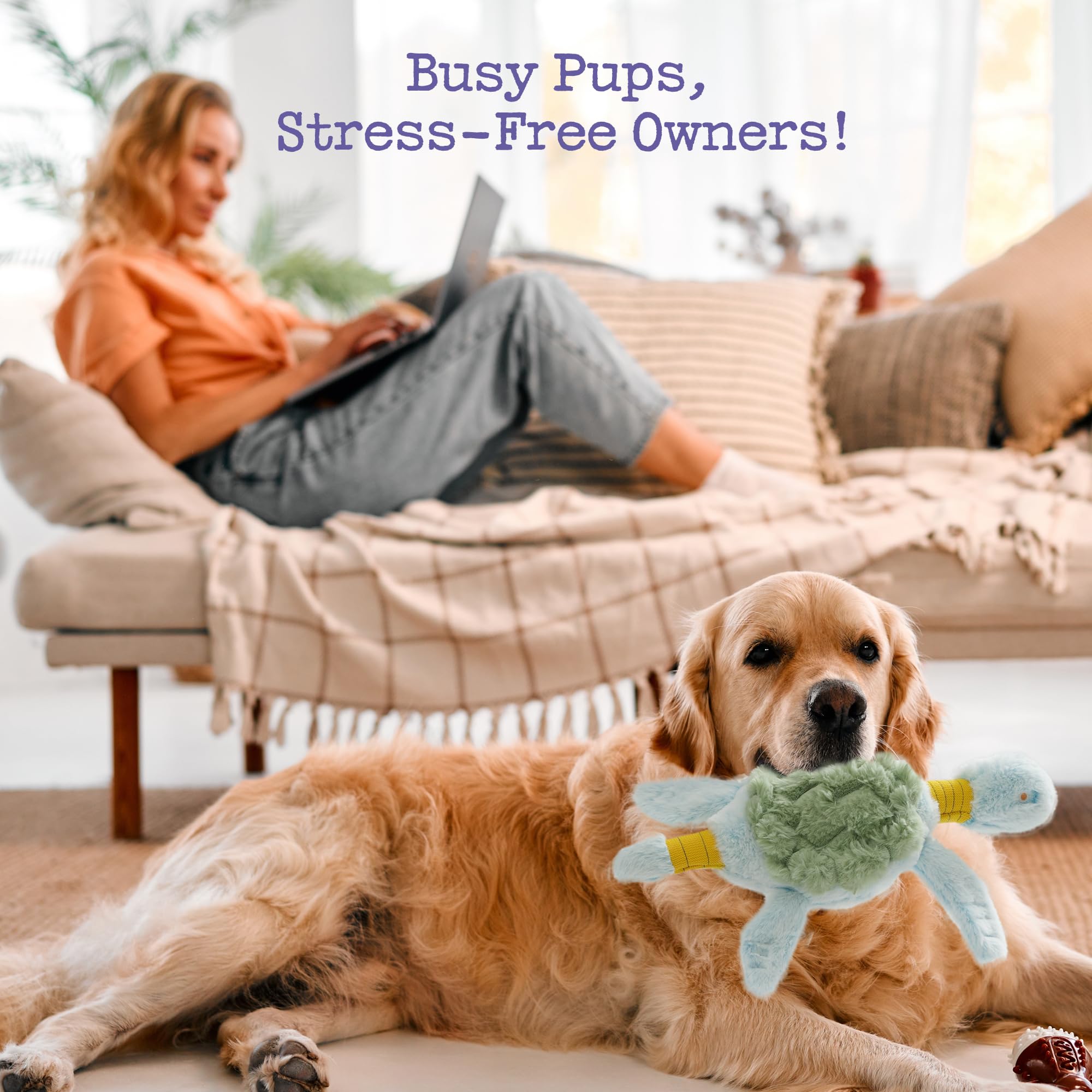 Fuzzwoof forro resistente, preparado para mordidas constantes y uso diario