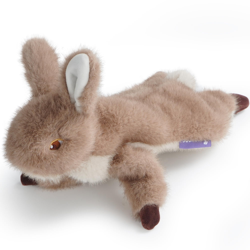 Juguete Fuzzwoof conejo sin relleno, seguro para perros