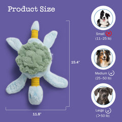 Fuzzwoof superficie texturizada, masajea encías y ayuda a la higiene dental