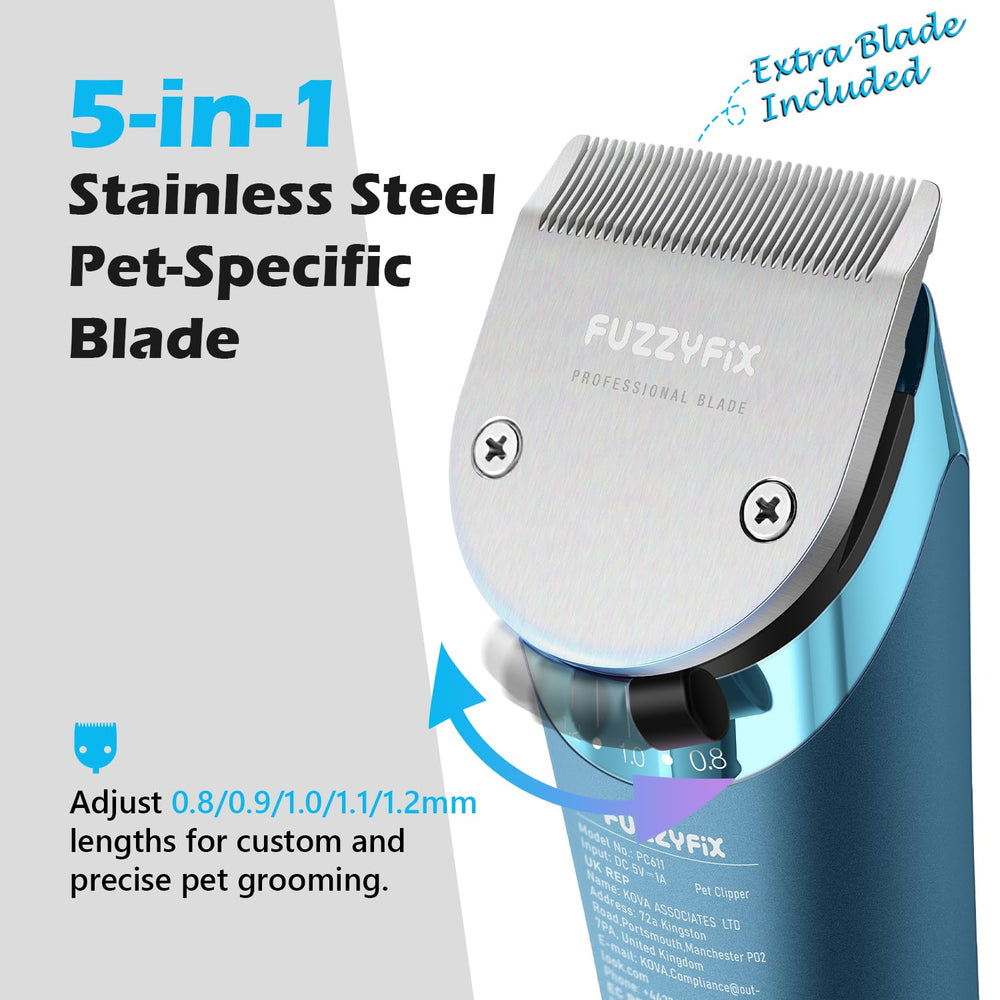 Acicalamiento profesional del cuerpo en perros grandes y caballos con FuzzyFix