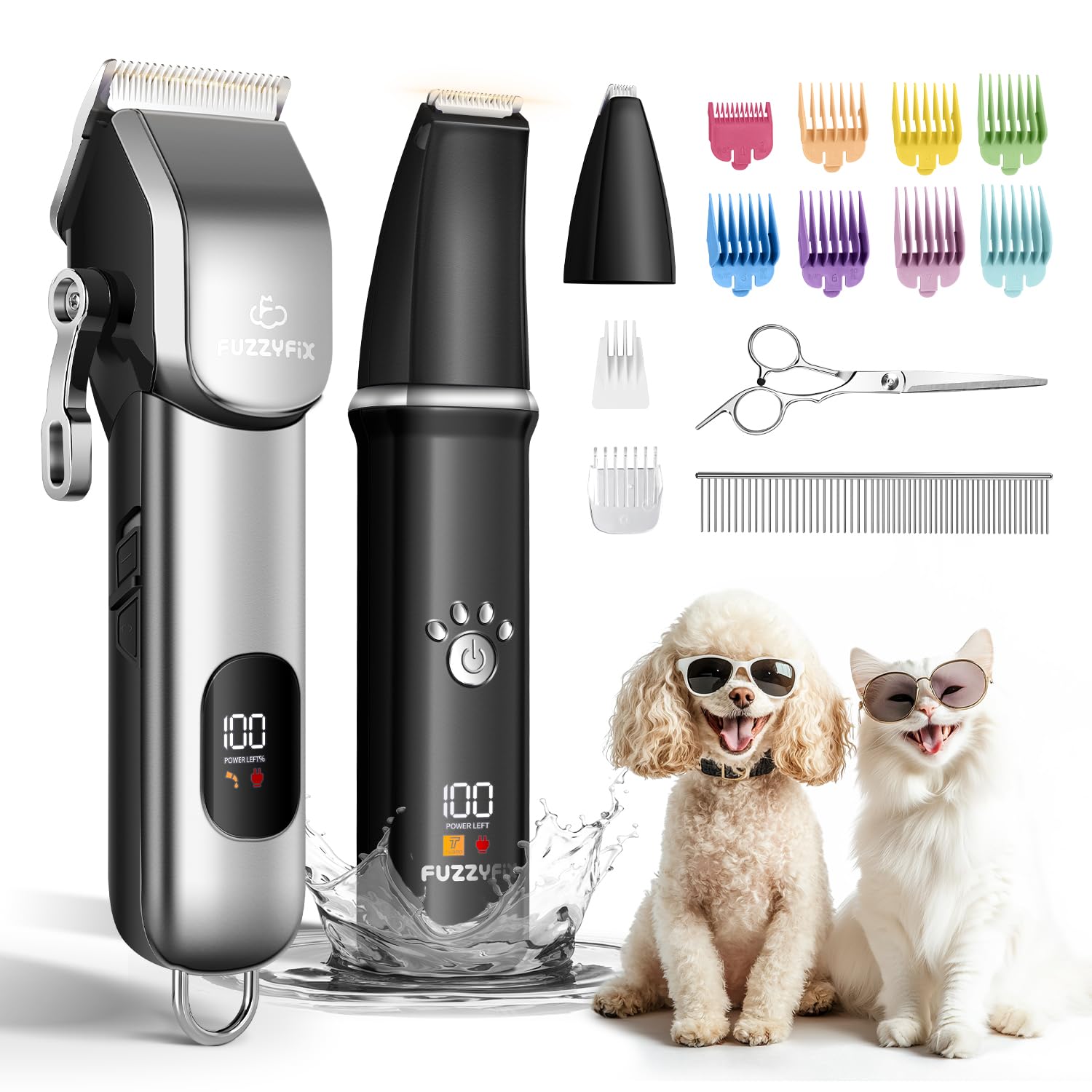 Demostración de grooming en casa con FuzzyFix, solución todo-en-uno para mascotas