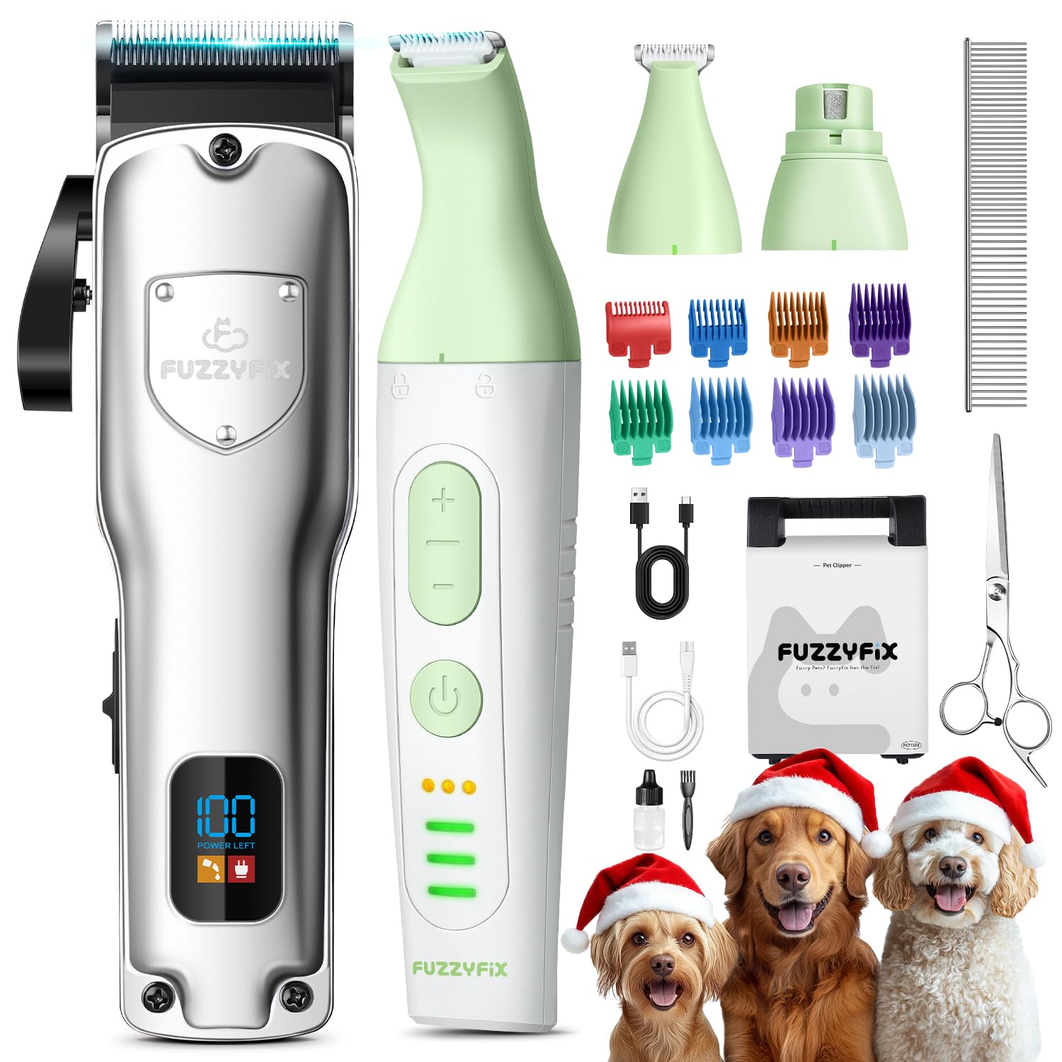 FuzzyFix kit de corte de cuerpo para perros, diseño eficiente para pelaje grueso