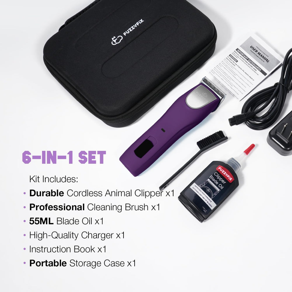 Set profesional seis en uno de FuzzyFix para grooming.