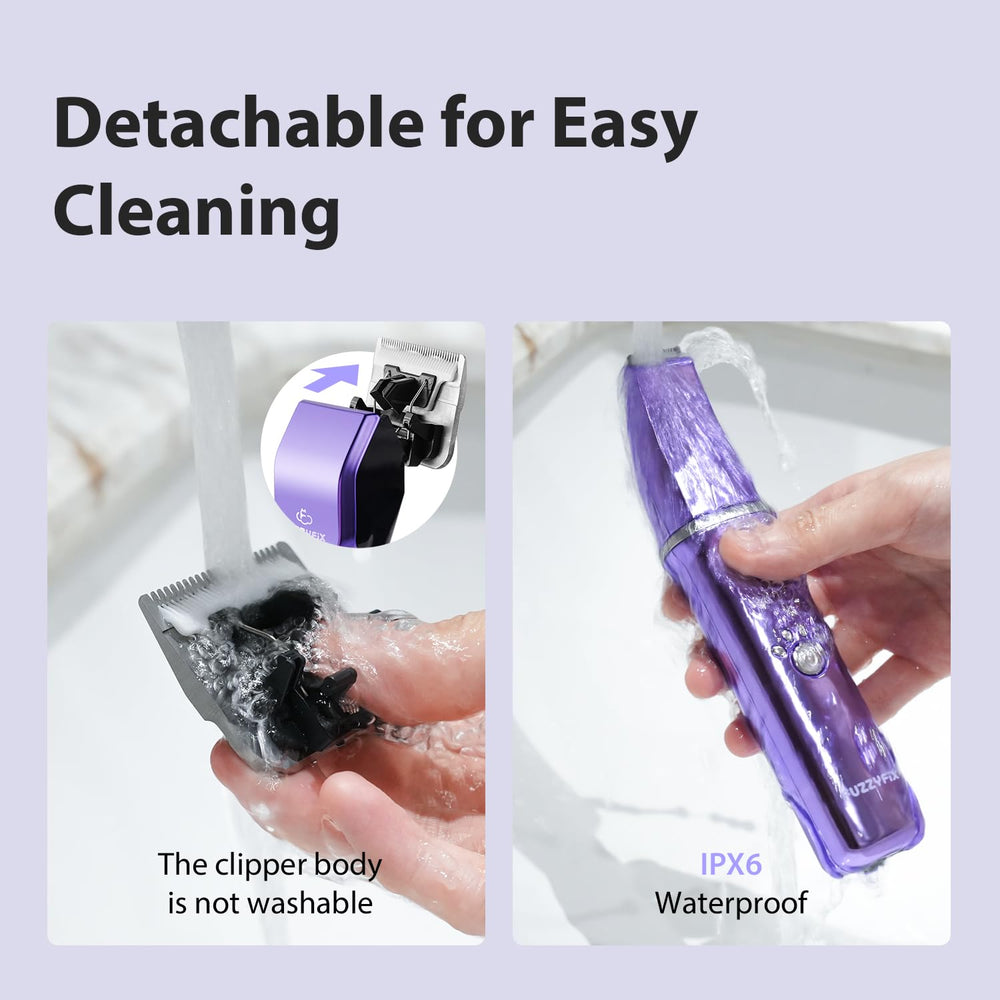 Motor bajo ruido FuzzyFix de 7000 rpm, reduce el estrés en mascotas.