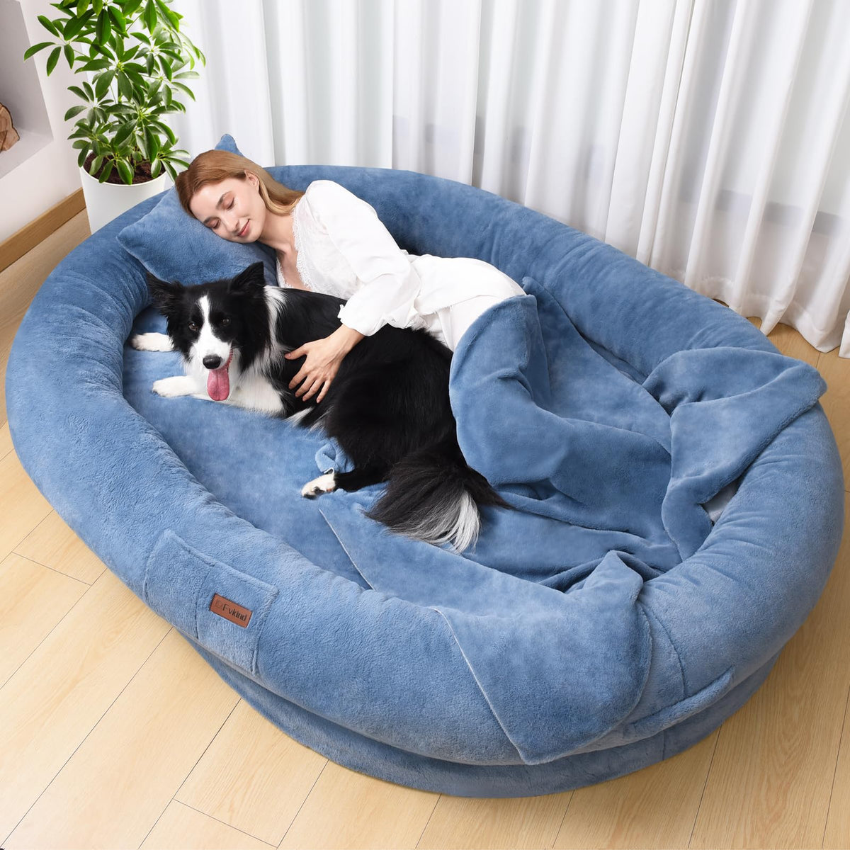 Cama humana Fvkind gigante, cómodo espacio para descansar en casa