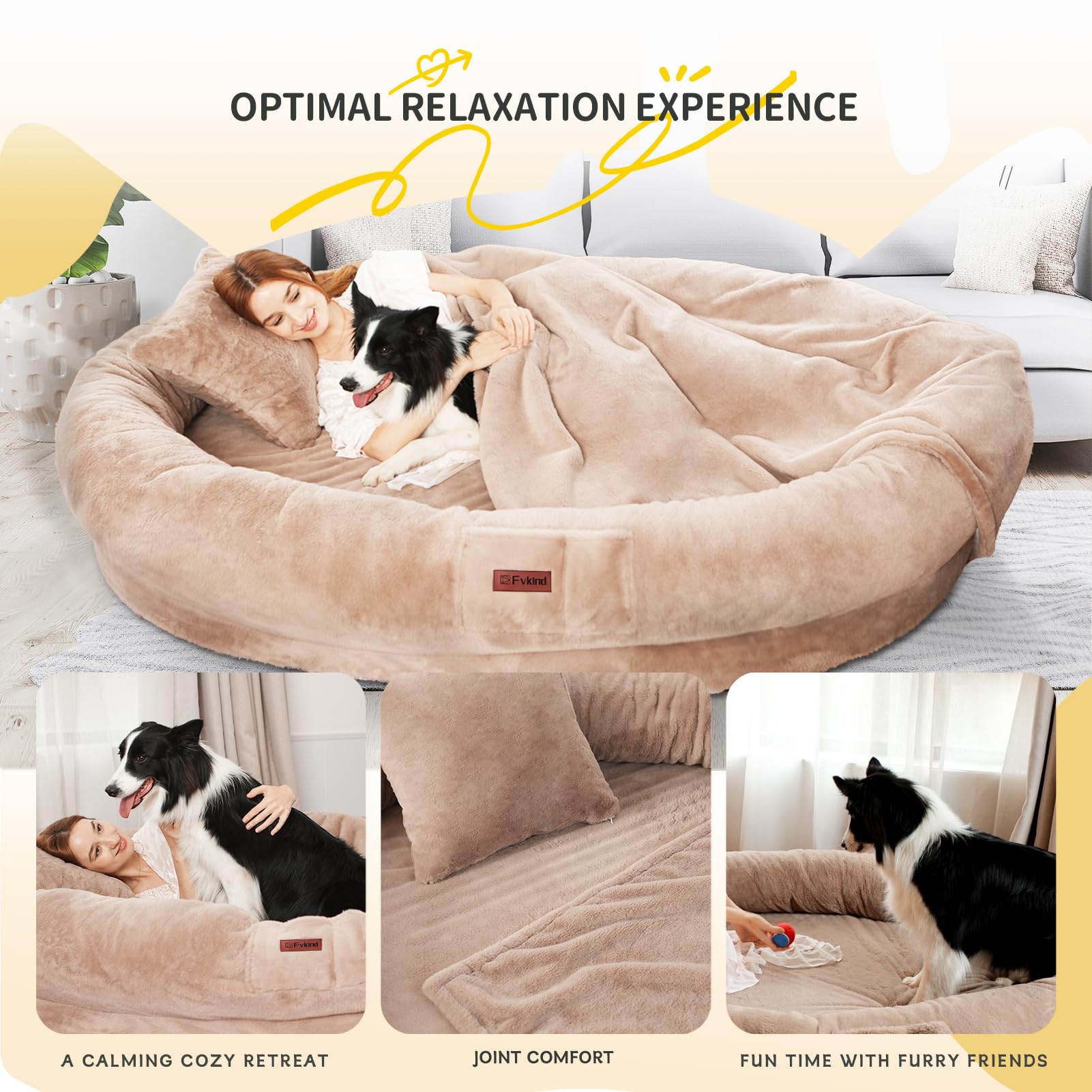 Manijas frontales y traseras para mover la cama humana Fvkind