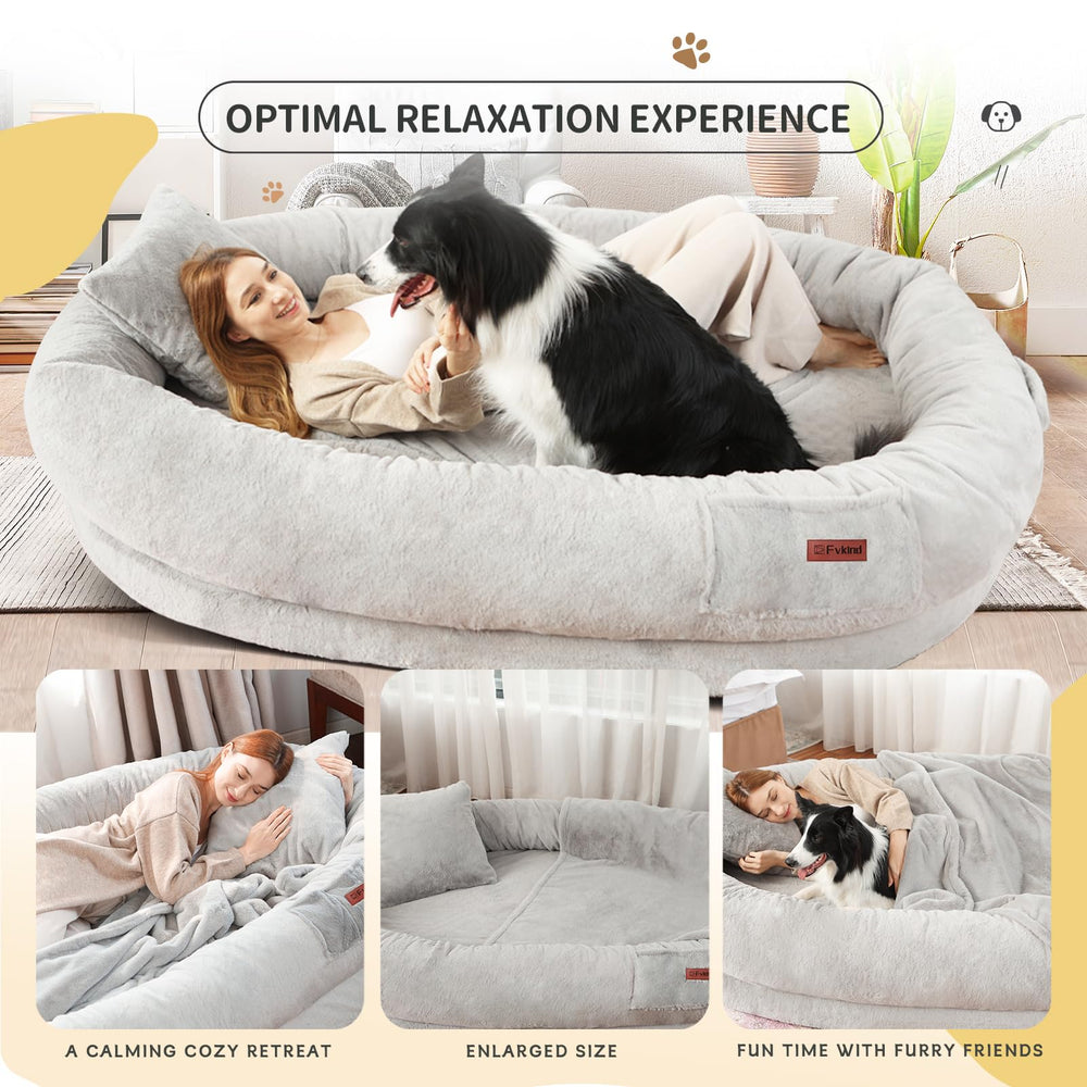 Uso interior y exterior de la cama Fvkind, perfecta para hogar y viaje