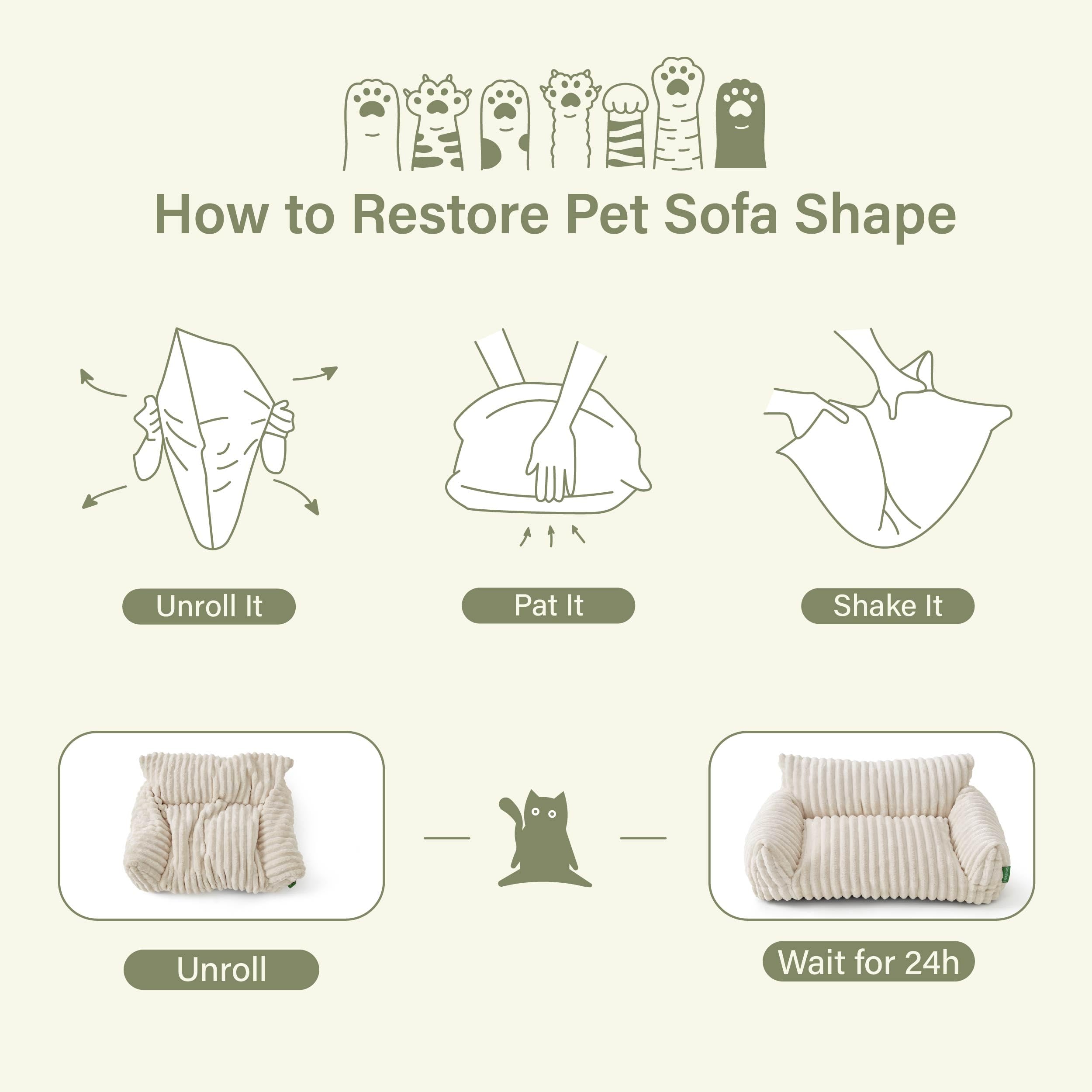 FWERDG tamaño 30x20x10 pulgadas para gatos o perros pequeños