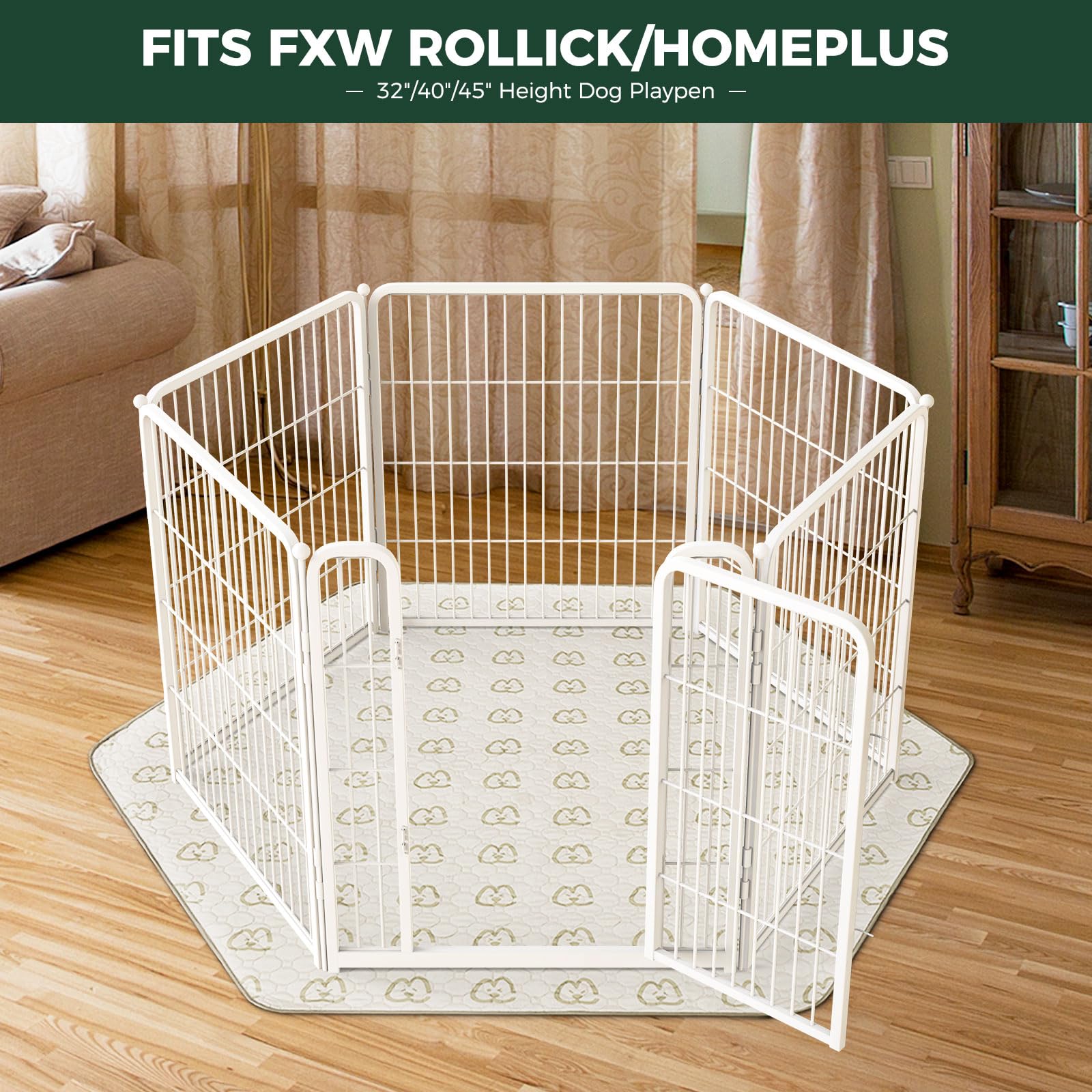 FXW almohadilla lavable con TPU impermeable para evitar filtraciones y proteger suelos.