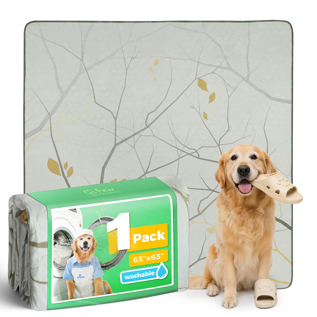 FXW almohadilla lavable para perros: absorción y protección del suelo durante el juego.