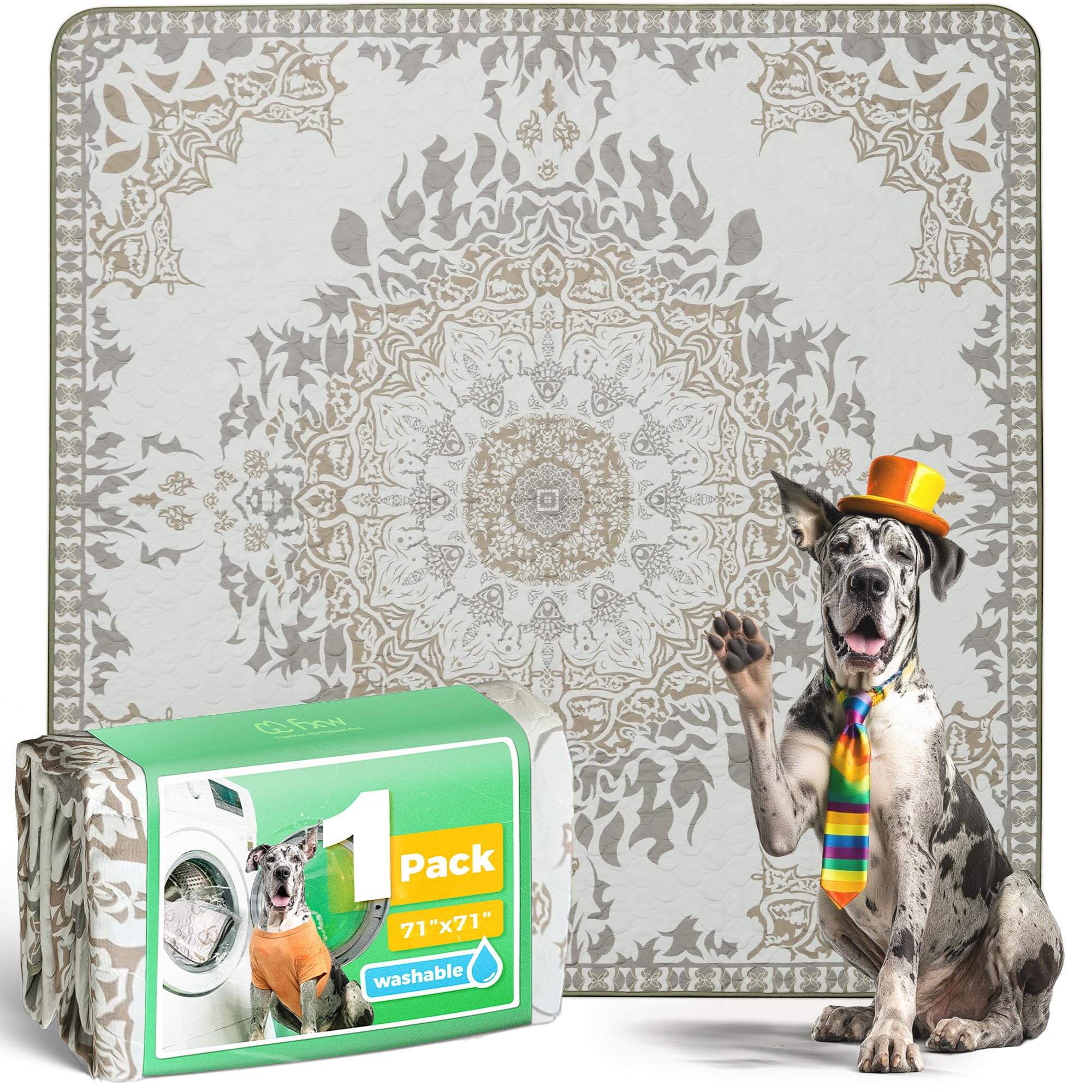 FXW almohadilla lavable para perros con absorción de 2,5 L, ideal para áreas de juego