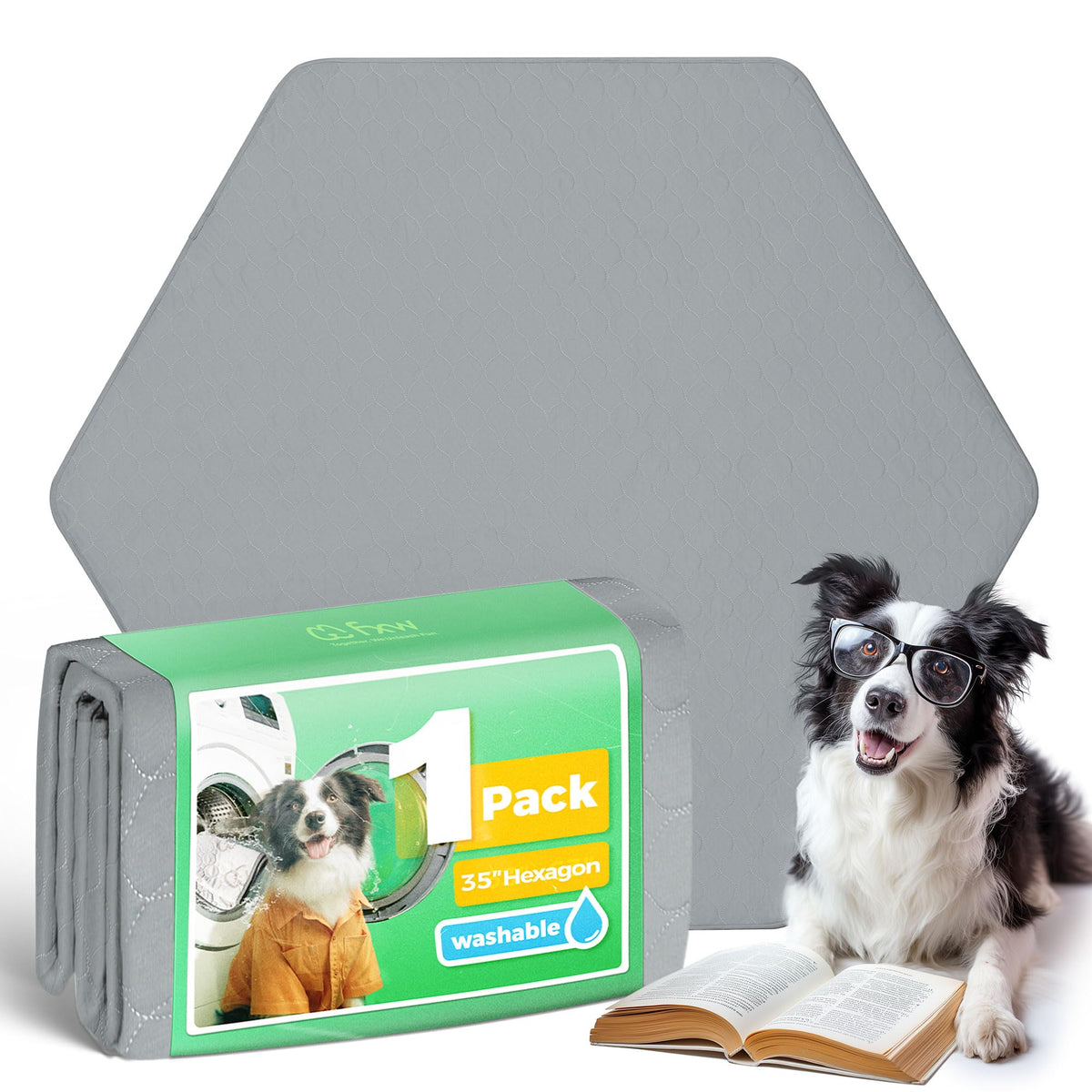 FXW almohadilla para perro absorbente en playpen para mantener seco el espacio