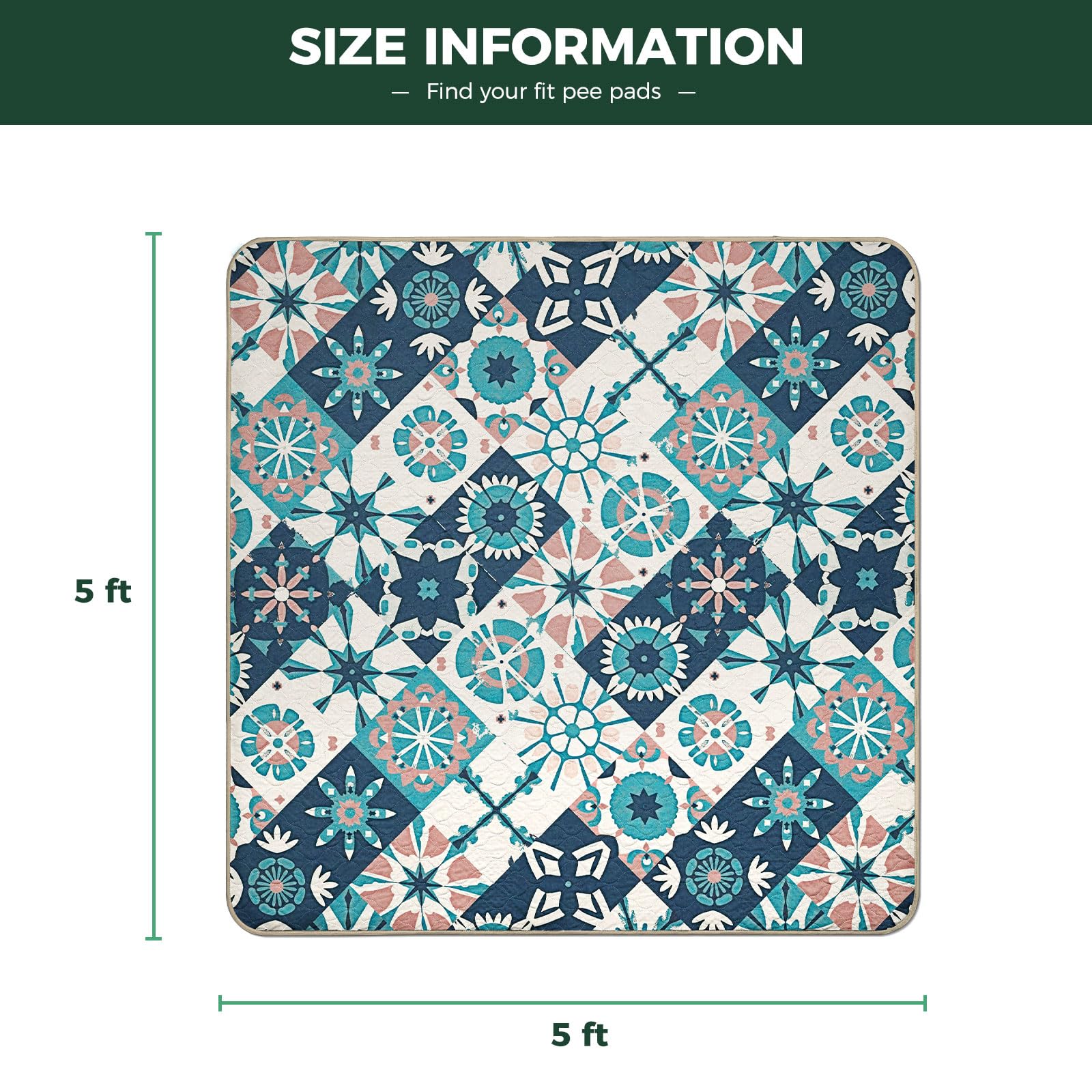 FXW almohadilla reutilizable para perros, lavable y duradera.