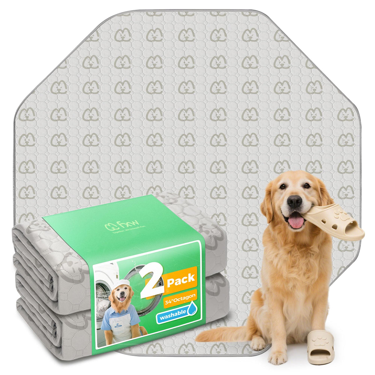 FXW almohadillas lavables para perros, absorbentes, ideal como base para jaulas y áreas de juego.