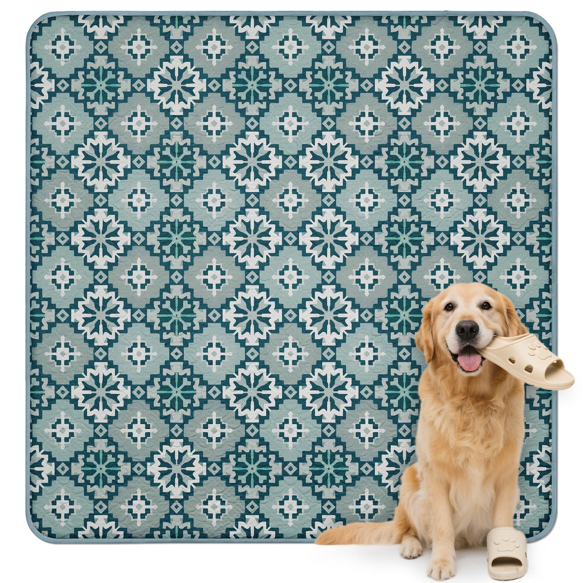 FXW almohadilla lavable para perros con absorción de 2L, manteniendo seco el área de juego.