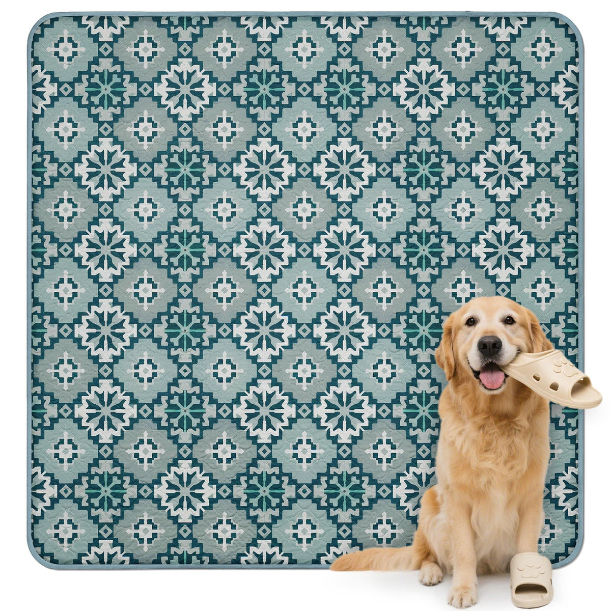 FXW almohadilla lavable para perros con absorción de 2L, manteniendo seco el área de juego.