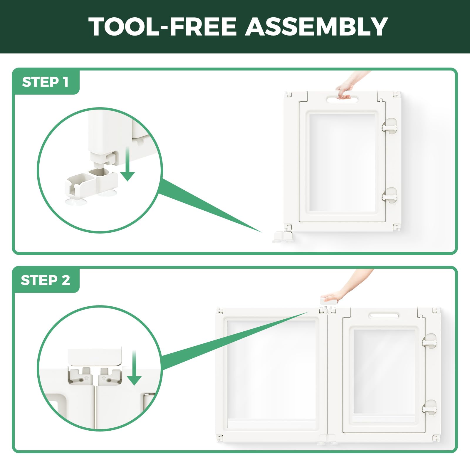  FXW AuraSpace paneles transparentes permiten vista clara y tranquilidad para su perro