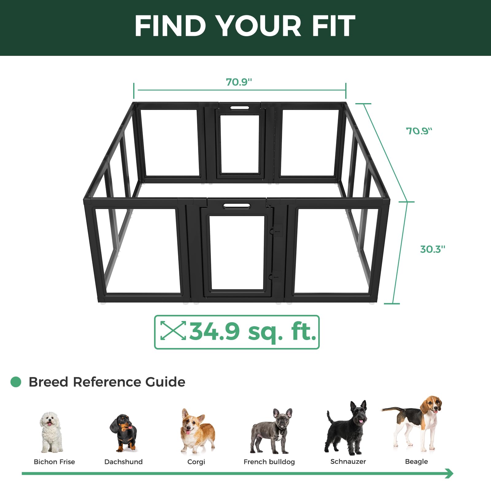 FXW AuraSpace seguridad para evitar salidas y mantener al perro dentro.