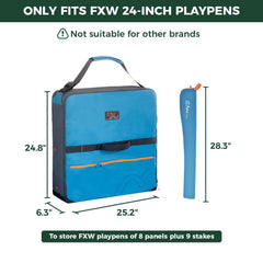 FXW bolsillos delanteros para accesorios, útiles durante el viaje